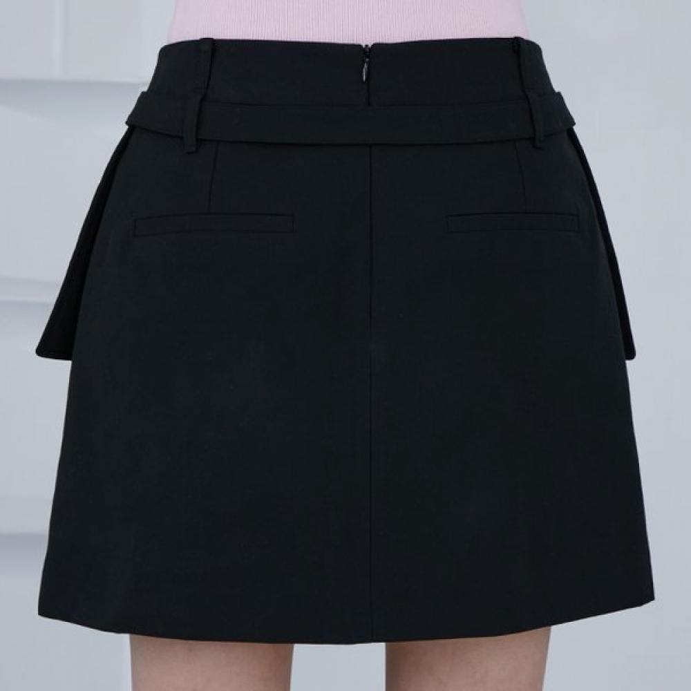 Egoist Pleats Out Pocket Belted Skirt Er2ws362