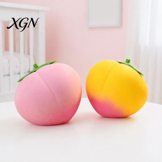 Anxiety Relief Toy Giant Peach Stress Toy, Realistic Large Squeeze TPR Ball Simulated Fruit Sensory Desk for Adults & Kids