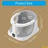 Ergonomic Baby Bath Shower Chair for 6+ Months with Nonslip Base and Full Protections for Secure Bath Time