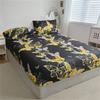3pcs Butterfly Print Bedding Set - Ultra-Soft, Breathable, Stain-Resistant Fitted Sheet and 2 Pillowcases, Deep Pocket Design