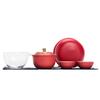 Persimmon Ruyi Travel Tea Set Forbidden City Red Express Cup Portable Storage Brewing Teapot Teacup One Pot Two Cups