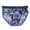 Ice Silk Men's Triangle Underwear Summer Breathable Summer Sexy Mid Waist Print Underwear