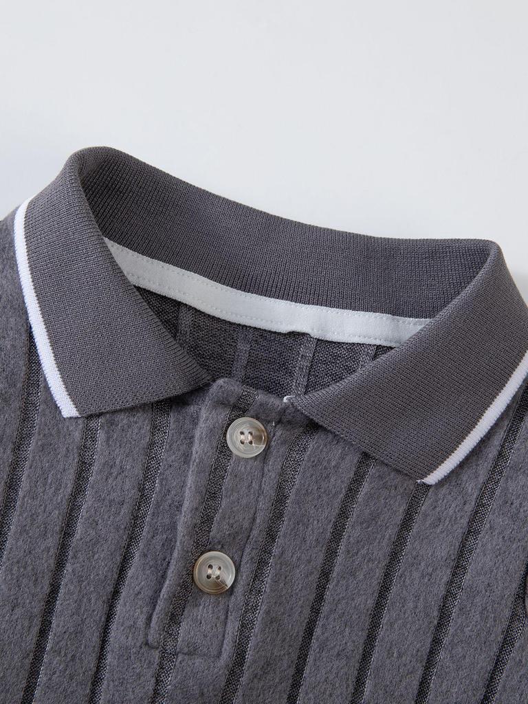 Mädchen Britischer Stil Langarm Zweiteiler mit Umlegekragen für Frühling und Herbst