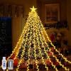 8 Lighting Modes Star String Lights Colorful Waterfall Tree Light  Garden Party Supplies