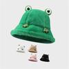 Cute Cartoon Frog Plush Warm Hat Autumn Winter Plush Fisherman Hat