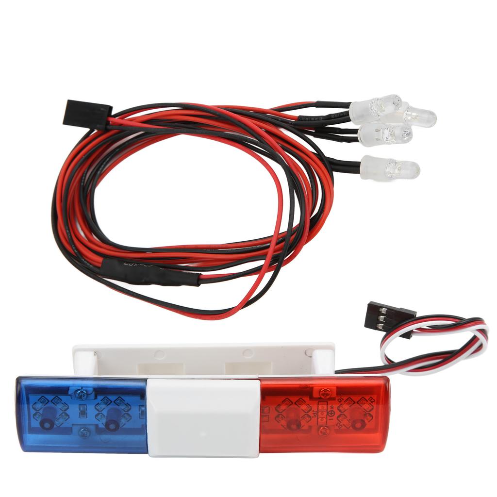 RC Car LED Lights Remote Control Crawler Simulation Flash Lamp Bar White Light with 4 LightsOblate