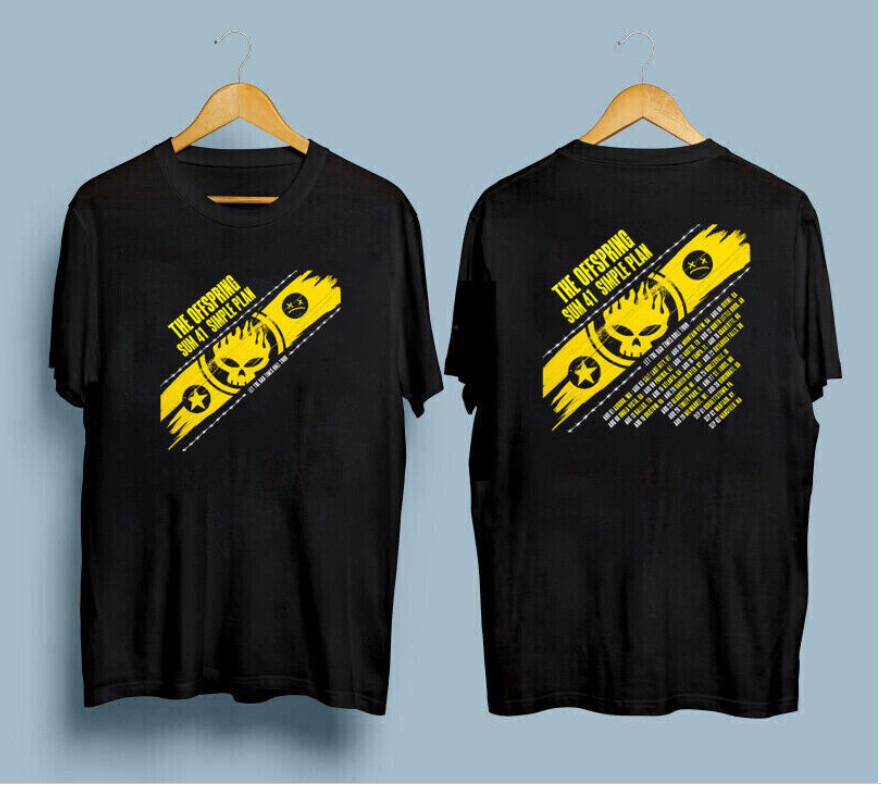 The Offspring Sum 41 Simple Plan Bad Times Roll Tour 2023 T Shirt.