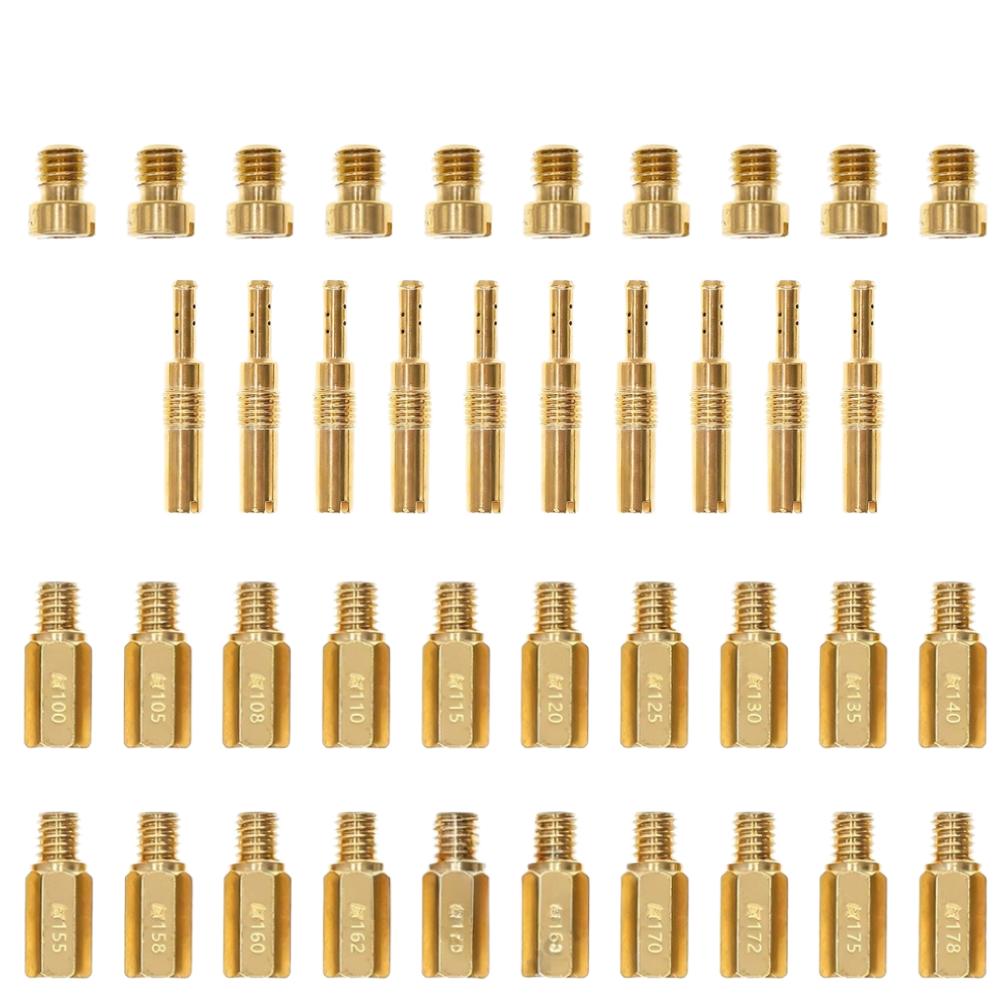 Metal Carburetor Jet Kit 40pcs for PWK For PE For CVK For Motorcycle Carburetors Optimized Fuel Flow For PErformance
