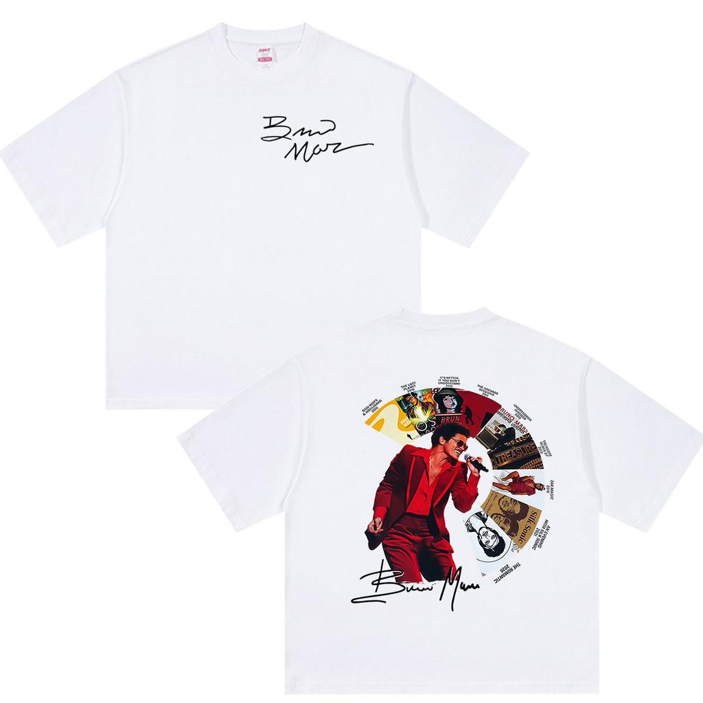 Rapper Bruno Mars Album 2026 Graphic T Shirts Unisexs Vintage High Quality Cotton Tshirt Unisex Gothic Hip Hop Short Sleeve Tshirt