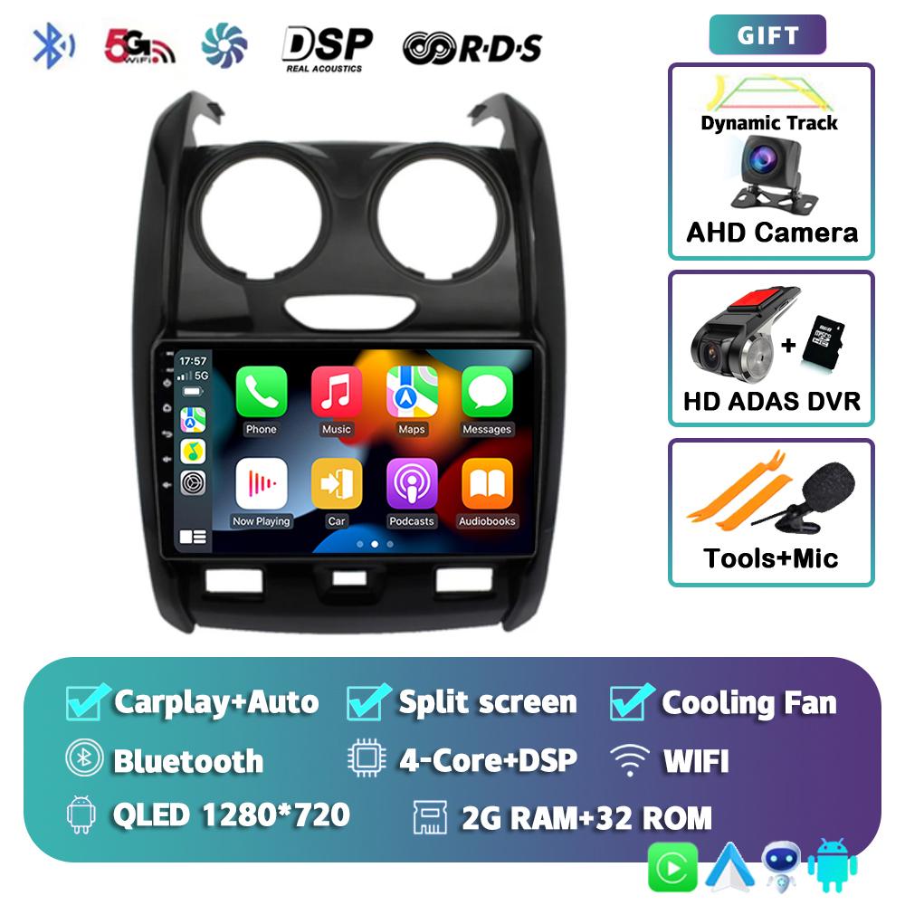 Android 14 Carplay 4G+WIFI for Renault Duster 2015 2016 2017 2018 2019 2020 DSP Car Radio Multimidia Video Player GPS Navigation