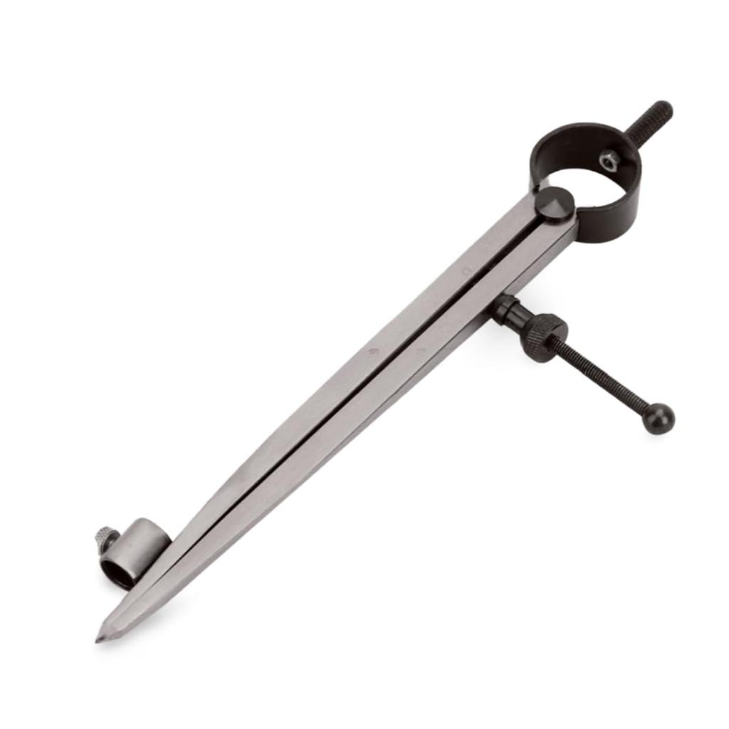 Uccellino Drafting Compass, Architectural Compass with Spring, Pen Holder, Scribing Tool, and Leathercraft Divider (150mm)