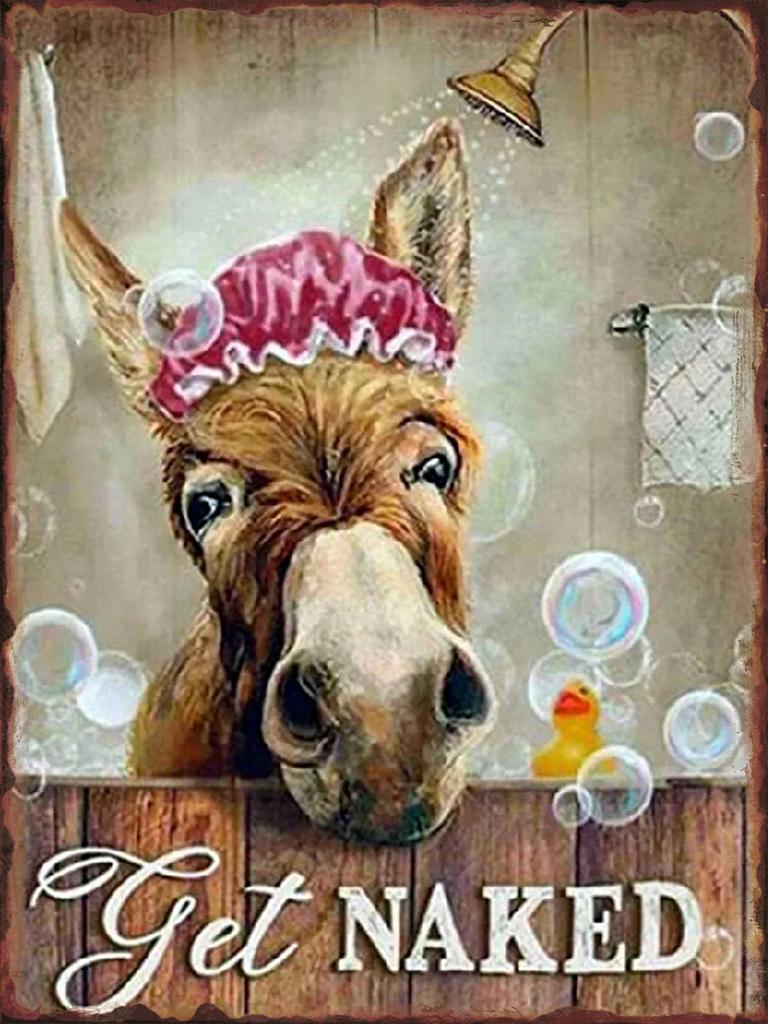 Fun Cattle Iron Plate Poster Farm Metal Tin Sign Pet Shop Garden Hanging Paintings Cute Cow Pattern Home Wall Decoration Plaq