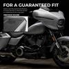 Motorcycle Gloss Black Front Chin Spoilers Lower Fairing Cooler Radiator Cover For Harley CVO Road Glide ST FLTRXSTSE 2024-2025