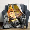 1pc Agatsuma Zenitsu Blanket, Gift, for Men and Women, Soft Blanket, Good for Sofa Bed Couch Travel, Lightweight Flannel Blanket