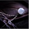 925 Sterling Silver Temperament Fashion Moonstone Water Drop White Opal Pendant Necklace Birthday Party Anniversary Gift