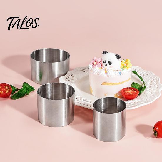 Donut Shaping Tool Stainless Steel Circle Cake Mold, 1.97" Deep Round Biscuit Pastry Ring, Egg Frying Ring Easy to Demold Baking for Donuts