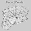 3 Layer Air Fryer Rack Sturdy Multipurpose Stackable Accessories