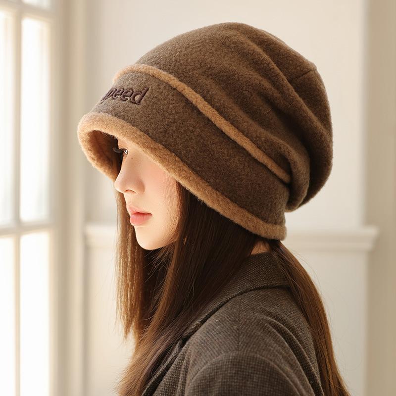 Herbst und Winter neue Tasche Kopf Hut vielseitig warm Plüschwolle Hut winddichter Hut Kinder Outdoor Reise Stapelhut