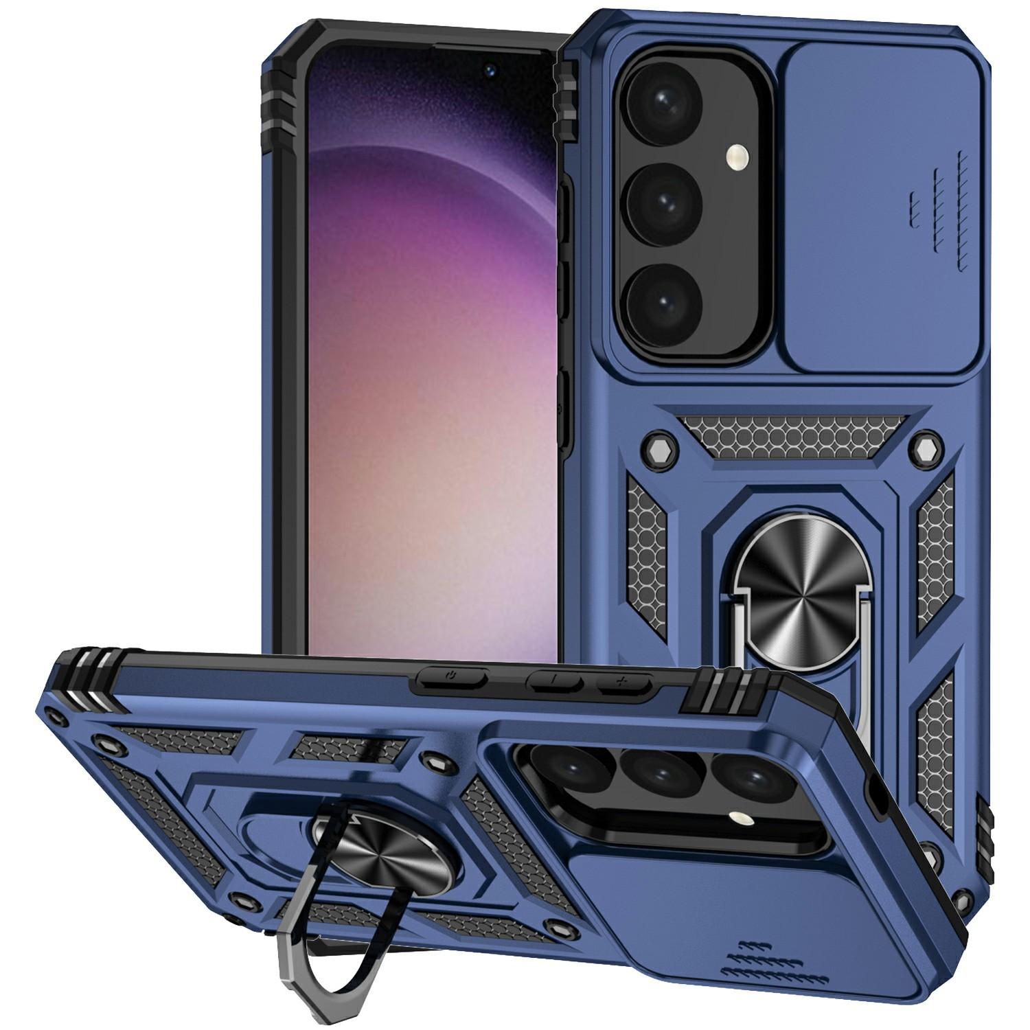 

For Samsung Galaxy S25 Case PC + TPU Phone Cover Lens Ultimate Protection Kickstand D