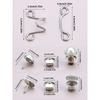 2er-Sets Metall Jeans Taillenschnalle Verstellbare Nagelfreie Druckknöpfe Verschlussknopf Abnehmbarer Taillenverenger Haushalt