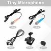 Uxcell Mini Microphone for Cell with Sponge Phone Pack of 2 Phones, C-Type Microphone, Small, Holder, Cover, Earphone, Recording, Gold/Blue,