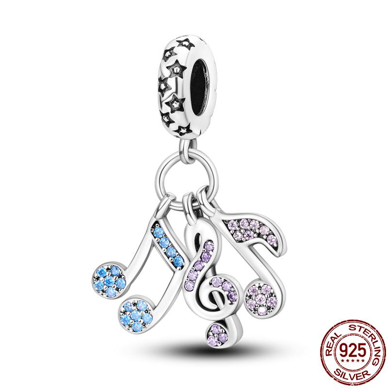 S925 Sterling Silver Luminous Colorful Fireflies Charms Fit  Bracelet Bead DIY Jewelry For Women Gift Hot Sale
