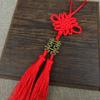 Fashion Red Double Happiness Decorations Handmade Lucky Chinese Knot Pendant Creative Double Tassel Rope Gifts