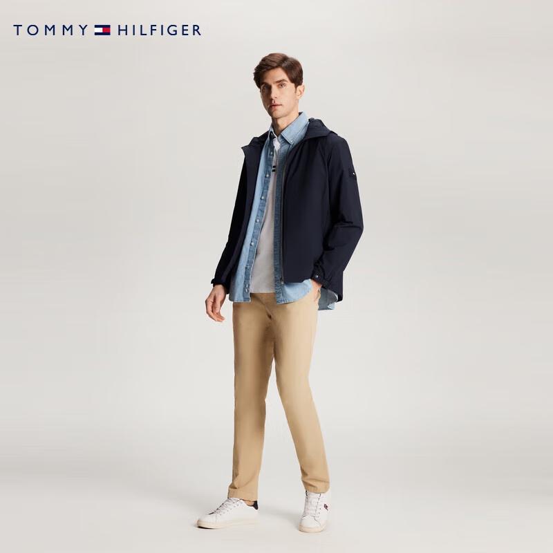 Tommy Hilfiger Men's Packable Windproof Waterproof Hooded Softshell Jacket