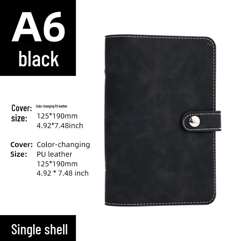 A6 Leather Buckle Loose-Leaf Notebook & A5 Multifunctional Planner with Custom Logo and Storage
