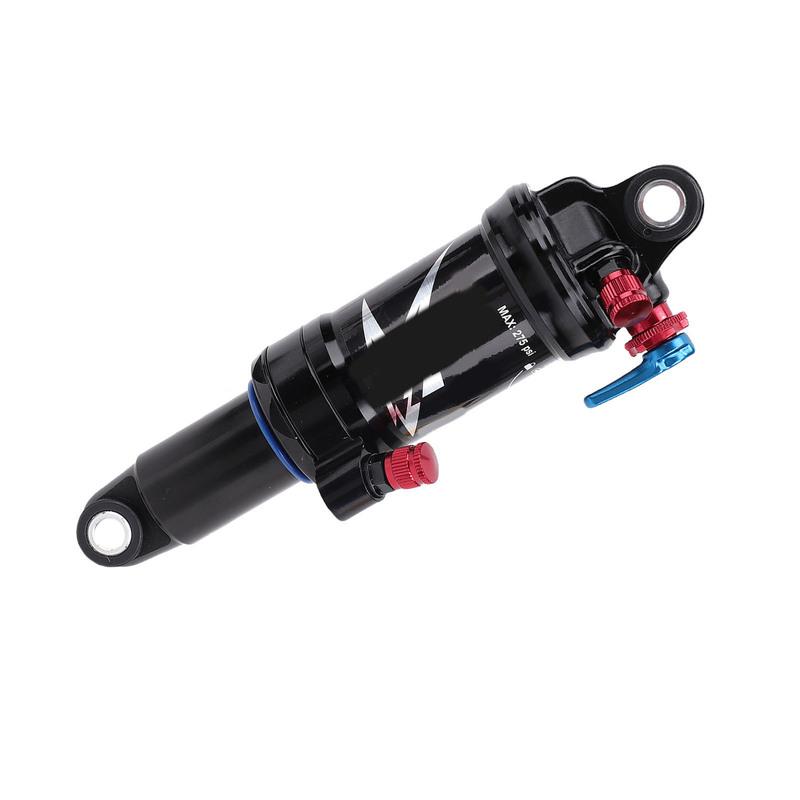 Bike Rear Suspension Shock Mountain Bike Shock Absorber 165mm Steel Adjustable Damping Rear Shock Accessory Black