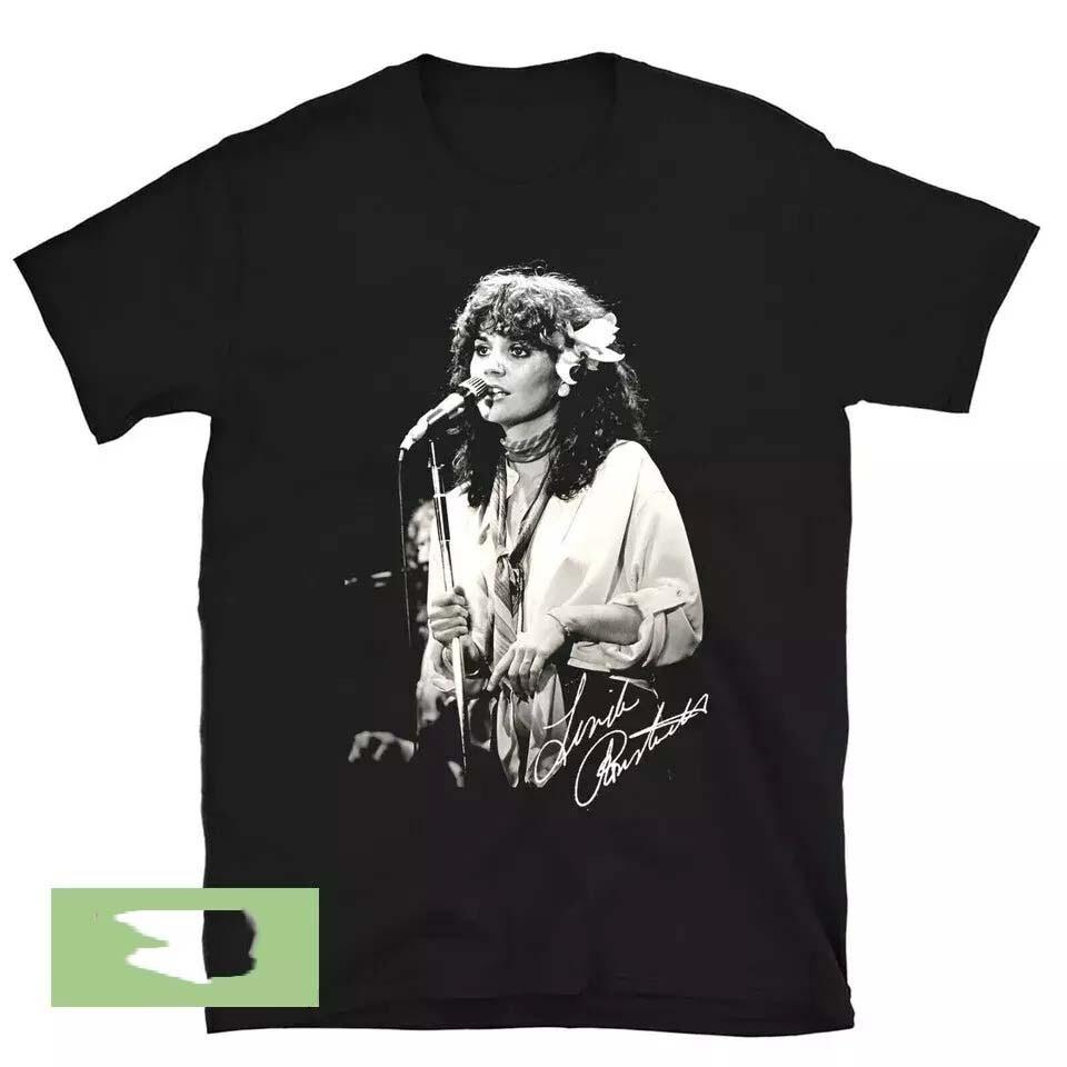 Linda Ronstadt In Music Tour Cotton Black Unisex Shirt Unisex T-Shirt XXL