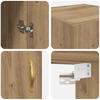 Wall Mounted Cabinet Artisan Oak 69.5 x 34 x 90 cm Particleboard