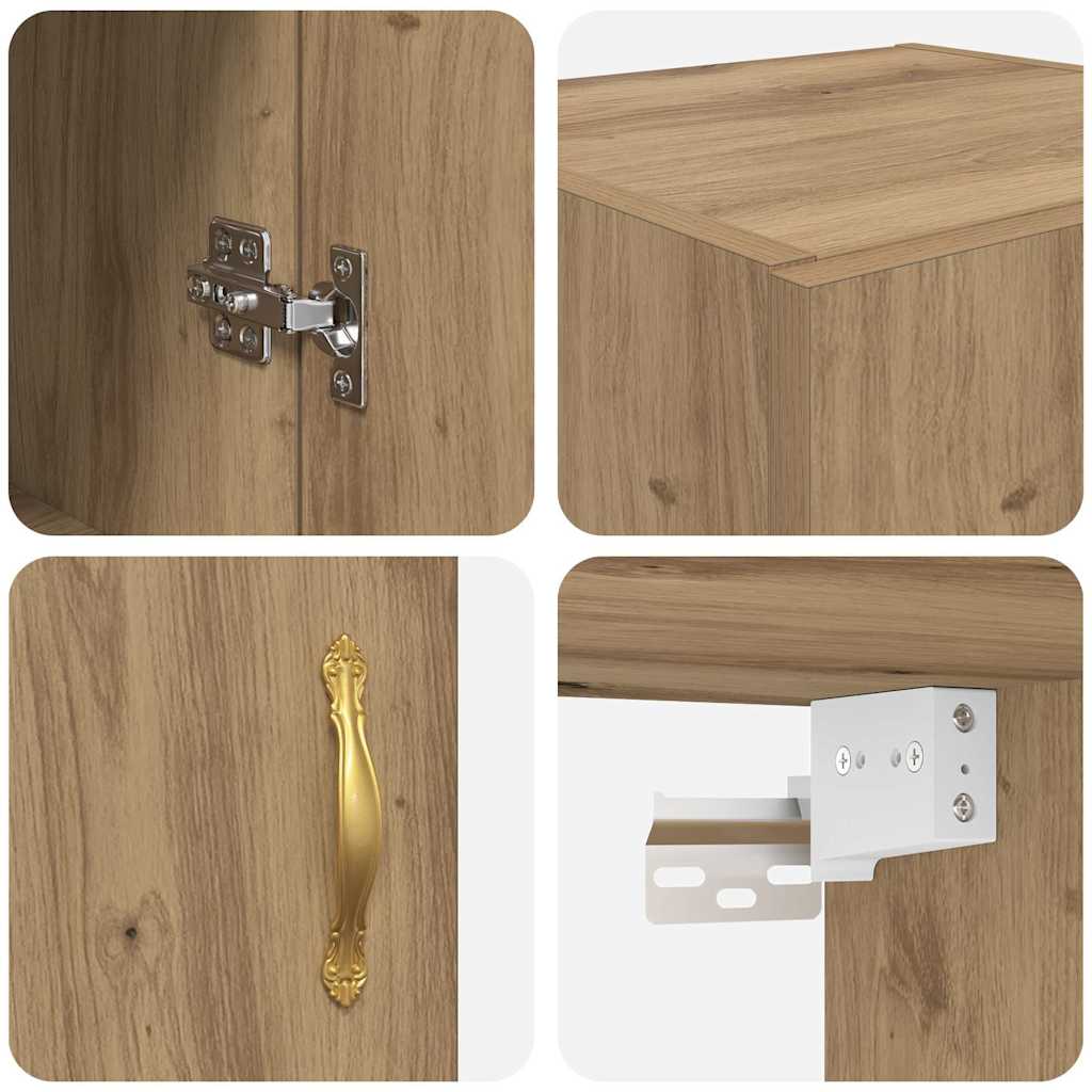 Wall Mounted Cabinet Artisan Oak 69.5 x 34 x 90 cm Particleboard