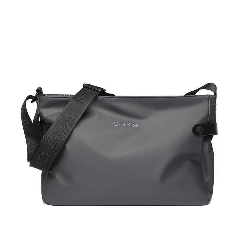 Мужская универсальная водонепроницаемая сумка кроссбоди через плечо серый