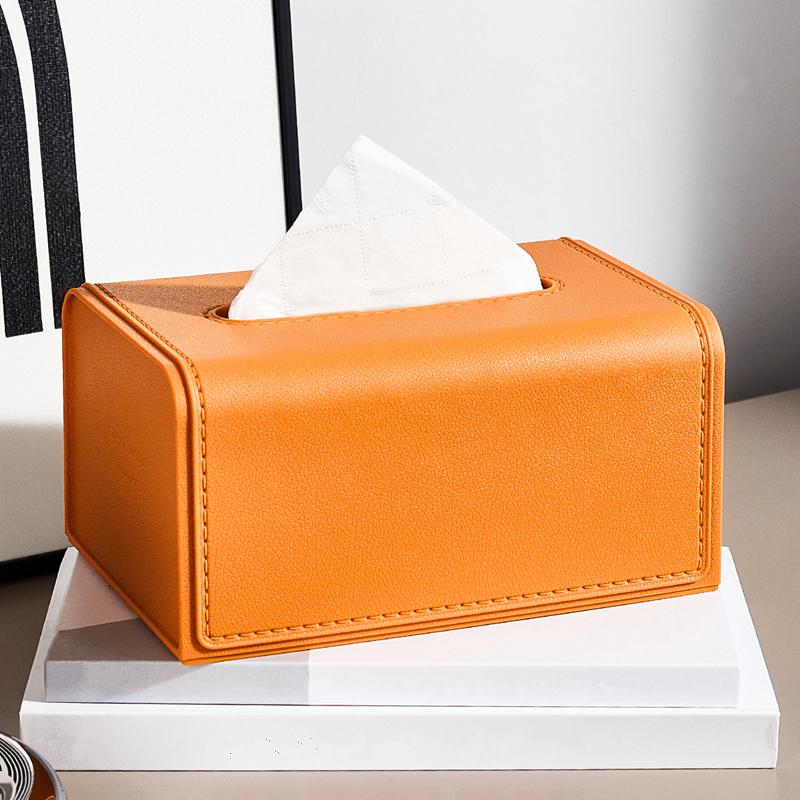 Household Waterproof Paper Box Desktop Napkin Storage Container Wide Mouth Tissue Boxes Practical Storage Supplies