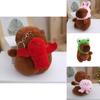 Adorable Capybara Plush Keychain Cute Cartoon Doll With Premium Pp Cotton Filling For Accessories