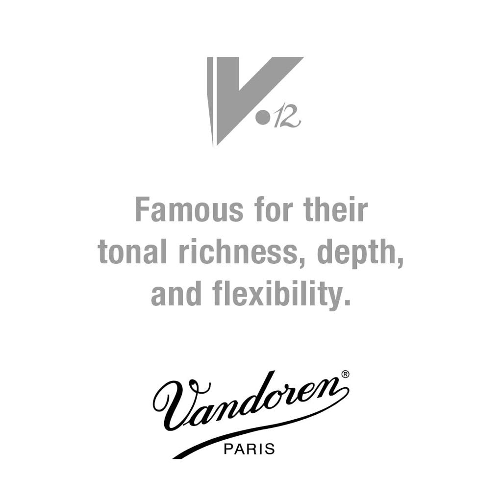 Vandoren Eb Clarinet Reeds of V.12, Hardness 2-1/2 (Pack 10)