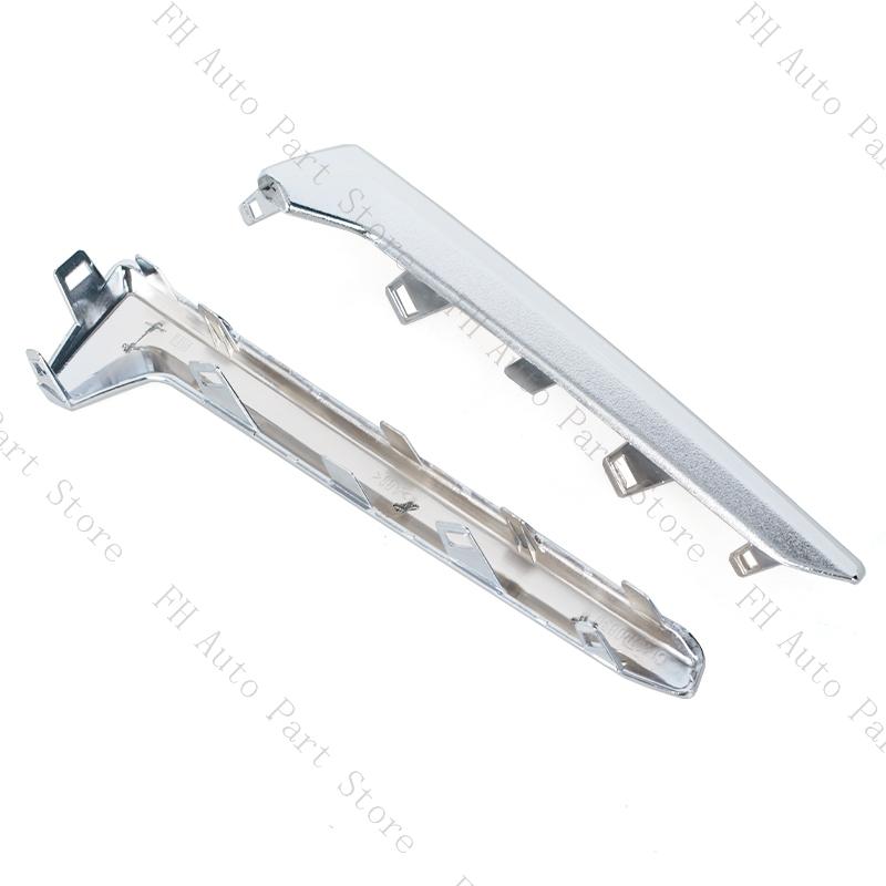 

1Pair Car Front Bumper Foglight Foglamp Chrome Decorative Trim Strip For Subaru Forester 2016 2017 2018 57708-SG000 57708-SG010