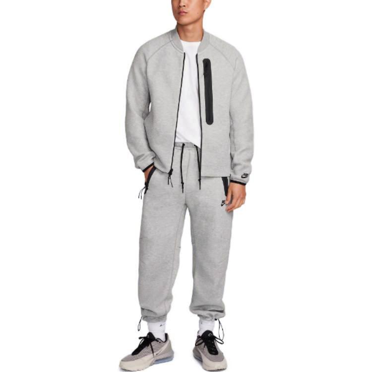 Nike Pantalones Deportivos de Punto Polar con Cordón para Hombre Parte Inferior Gris Oscuro FB8013-063