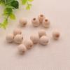 Plain Natural Unfinished Wooden Beads Choice of Size Jewellery, Dolls