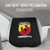 For Abarth Car Styling Headrest Cover Seat Head Neck Pillow Cushion Sleeve FIAT 500 FR Ducato Doblo Freemont Idea Stilo Panda
