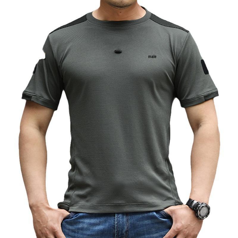 S.archon Tactical Quick-Dry Men's Short Sleeve T-Shirt – Breathable and Loose Fit for Summer Outdoor Activities