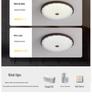 2025 Chinese Style Walnut Ceiling Light: Retro Round Design for Bedroom & Study
