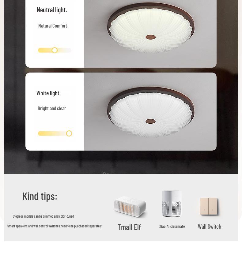 2025 Chinese Style Walnut Ceiling Light: Retro Round Design for Bedroom & Study