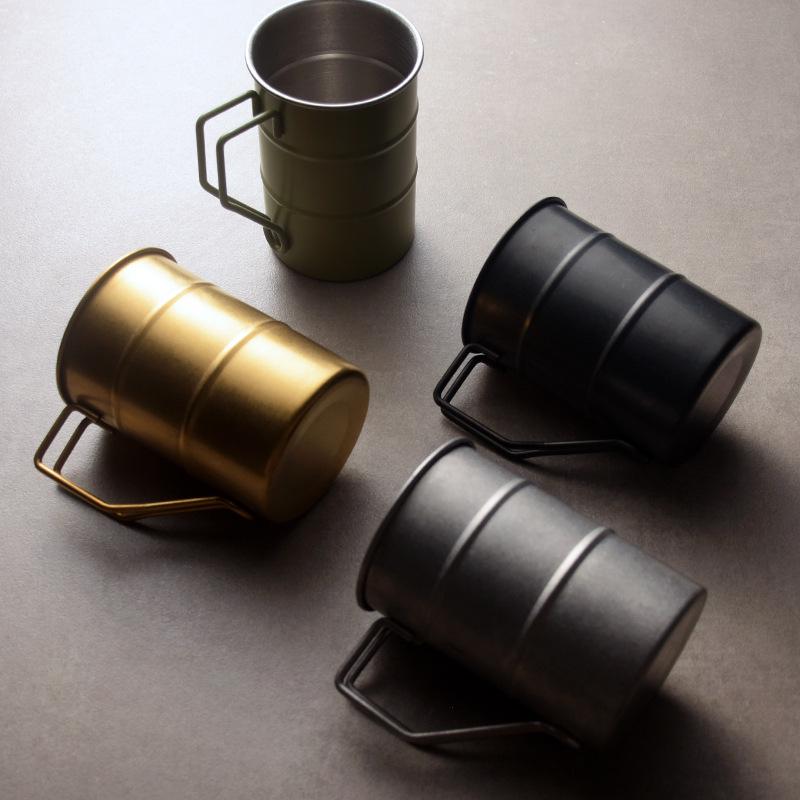 Retro Distressed 304 Stainless Steel Camping Mug for Coffee, Adventure, Water & Beer