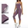 European-American Yoga Set: Brushed Wide-Leg Sportswear for Running & Fitness