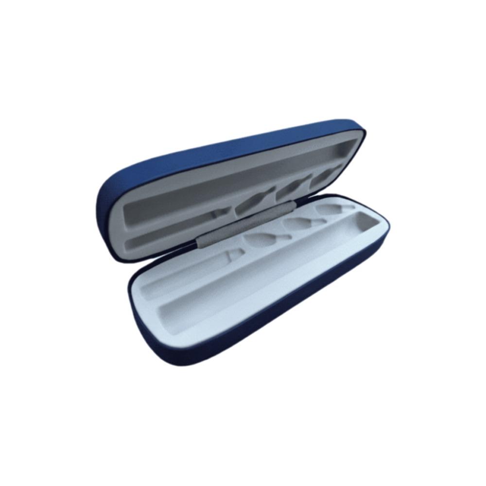 Smooth Matte Surface Injection Pen Box Cosmetic Tattoo Pen Holder  Beauty Salon Tattoo Pen Storage темно-синий