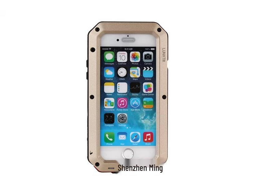 Durable Metal Protective Case for iPhone 6/7/8 - Anti-Drop, Water & Dust Resistant