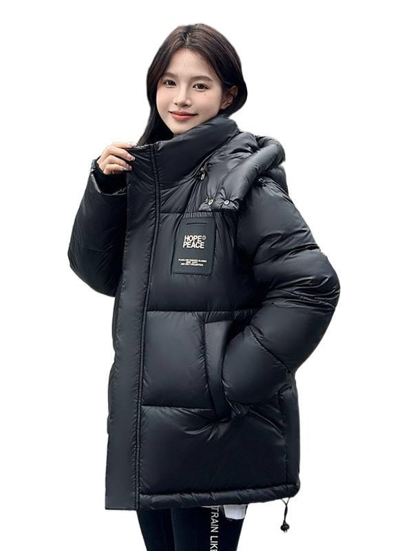 Cotton clothes women's winter windproof thickened loose Korean version short bread clothes jacket simple and versatile