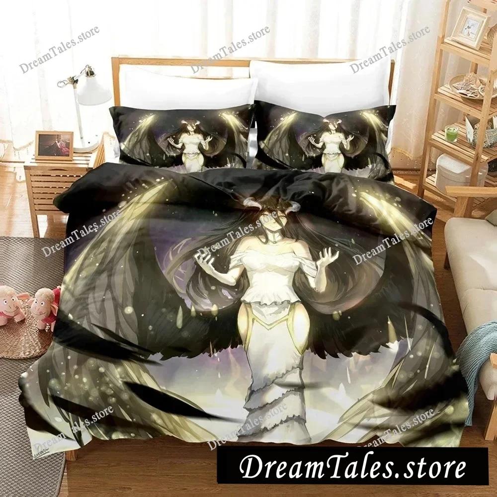 3D Printed Anime The OVERLORD Bedding Set Boys Girls Twin Queen Size Duvet Cover Pillowcase Bed Kids Adult Home Textileextile369
